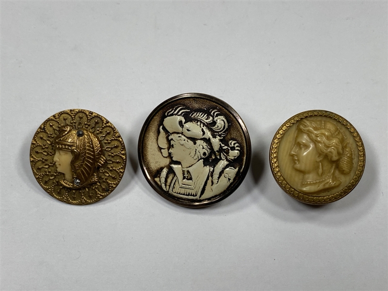 Celluloid Head Buttons