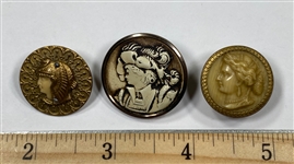 Celluloid Head Buttons