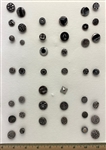 Black Glass Buttons