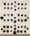 Black Glass Buttons