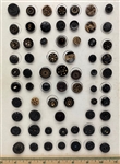 Black Glass Buttons