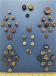 Black Glass Buttons