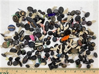 Black Glass Buttons