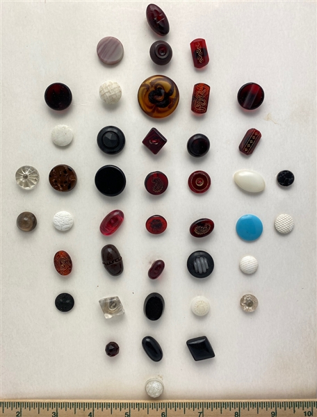 Old Glass Buttons