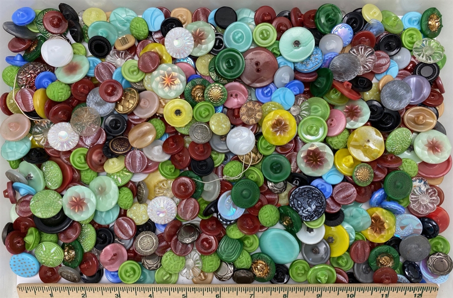 Bag of Glass Buttons
