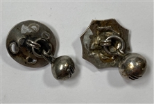 Silver Buttons with Moveable Parts
