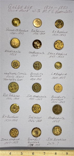 Golden Age Buttons