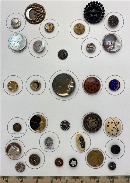 Moon & Star Buttons