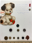 Cards of Buttons by Month