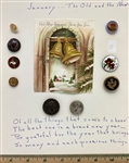 Cards of Buttons by Month