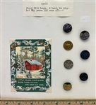 Cards of Buttons by Month