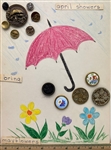 Cards of Buttons by Month
