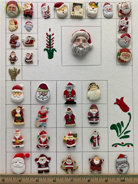 Santa Claus Buttons