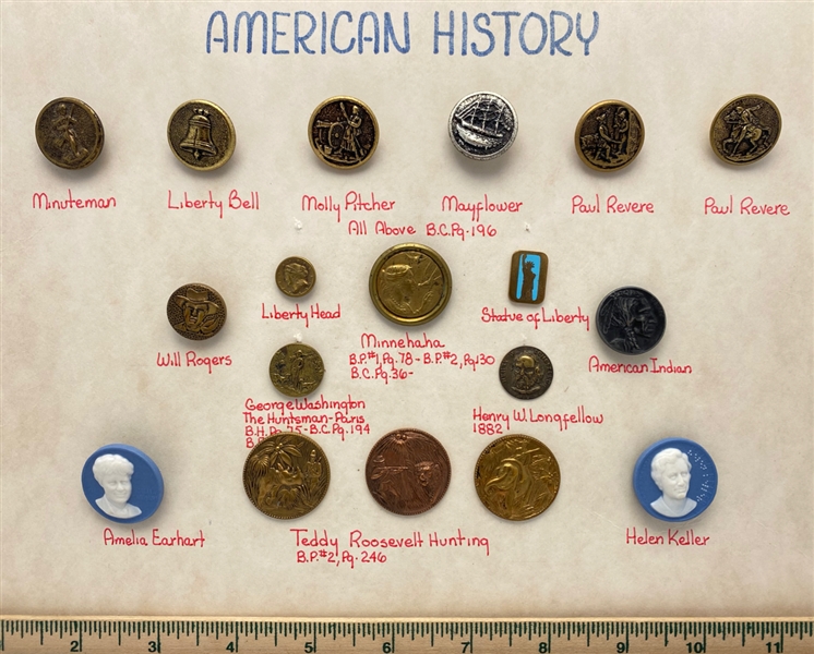 American History Buttons