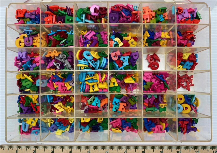 Colorful Letter Buttons