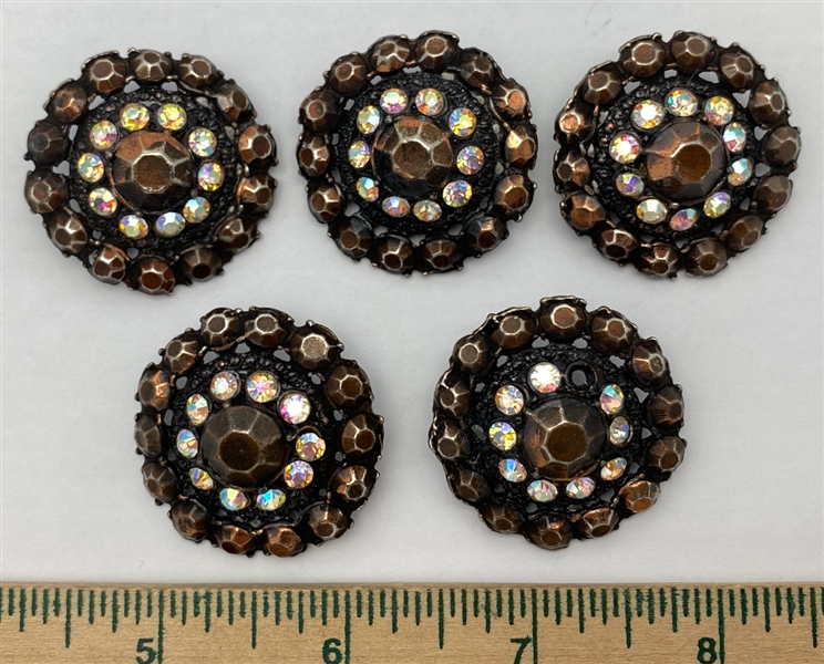 Glass in Metal Buttons