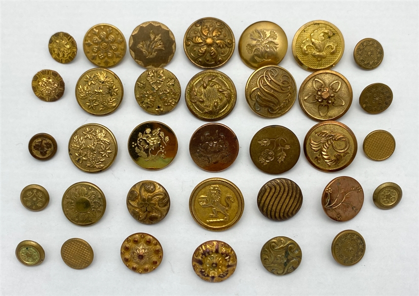 Golden Age Era Buttons