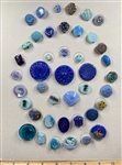 Blue Glass Buttons
