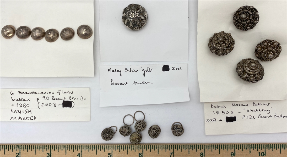 Peasant Silver Buttons