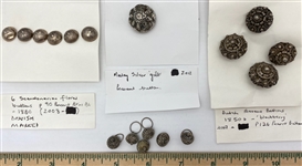Peasant Silver Buttons