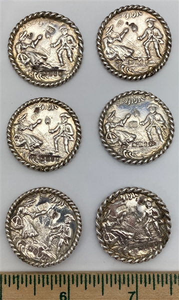 Set of Silver Buttons