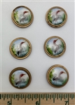 Porcelain Bird Buttons