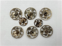 Silver Flower Buttons