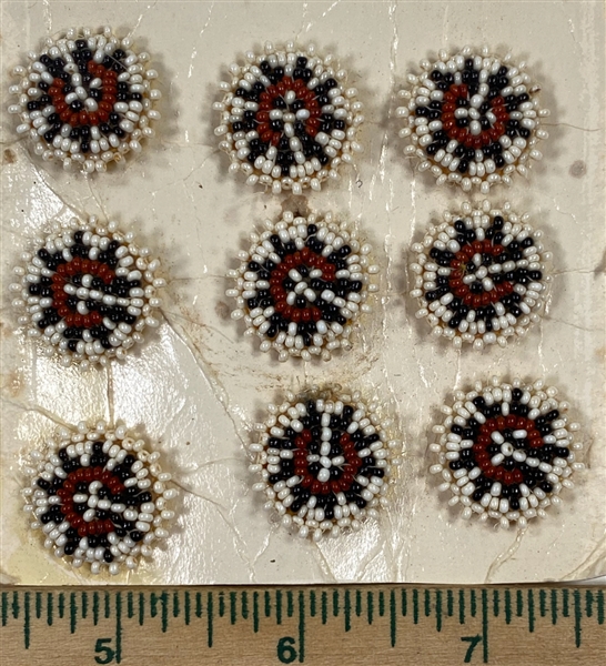 Native American Beaded Buttons