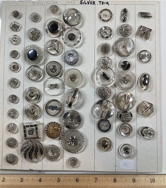 Clear Glass with Silver Luster