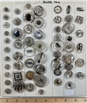 Clear Glass with Silver Luster