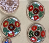 Reverse Painted Clear Glass