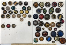 Bin Lot of Celluloid Buttons