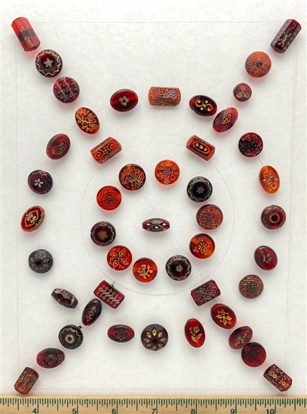 Old Red Glass