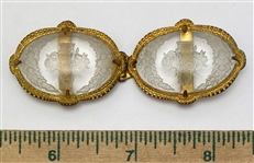 Glass in Metal Buckle