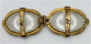Glass in Metal Buckle