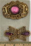 Purple Glass in Brass