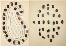 Old Black Glass Shapes