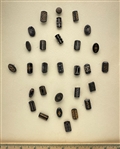 Old Black Glass Shapes