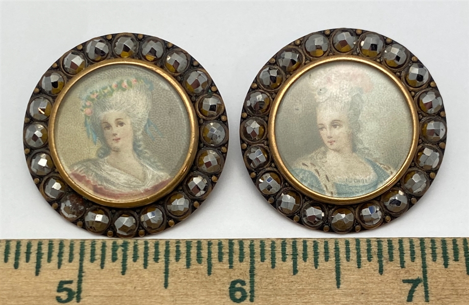 2 Lithograph Buttons