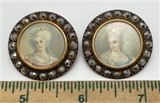 2 Lithograph Buttons