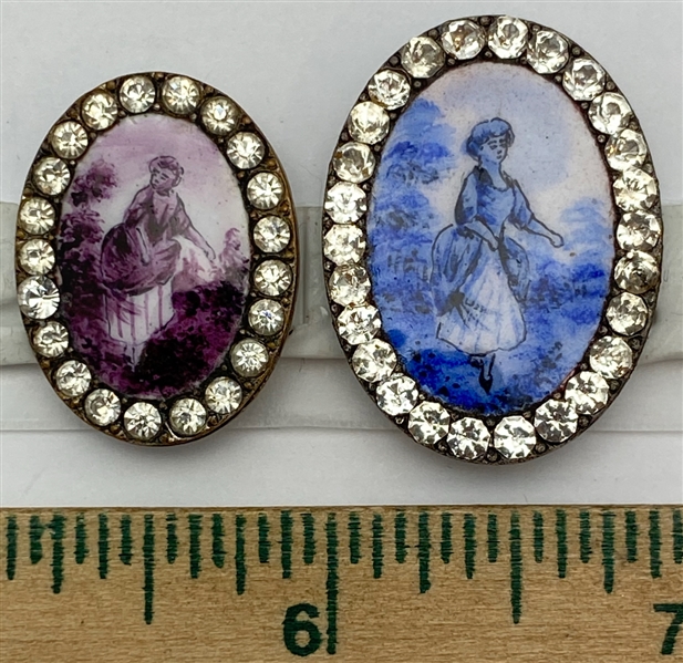 Oval Enamels with Pastes