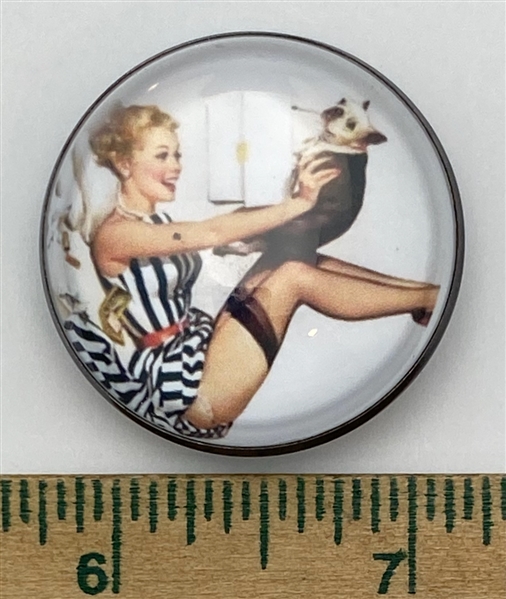 Woman Playing with Dog