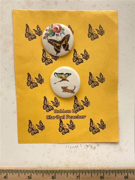 Claribel Peacher Buttons