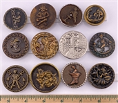 Metal Picture Buttons: Mostly Boys