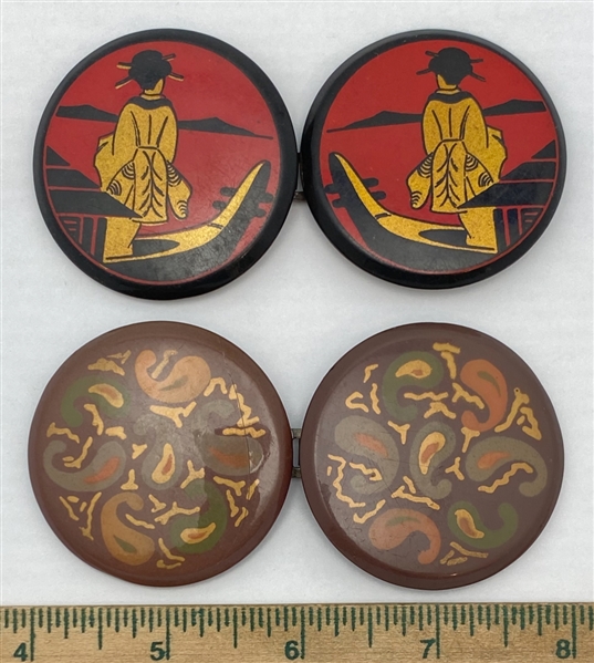 2 Celluloid Buckles