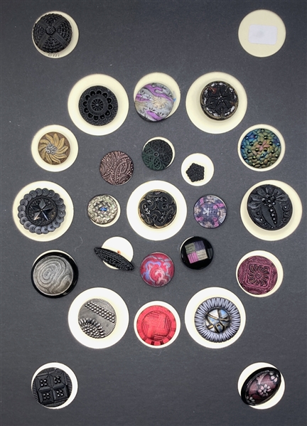 Imitation Fabric Black Glass 