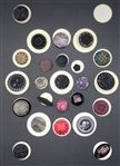 Imitation Fabric Black Glass 